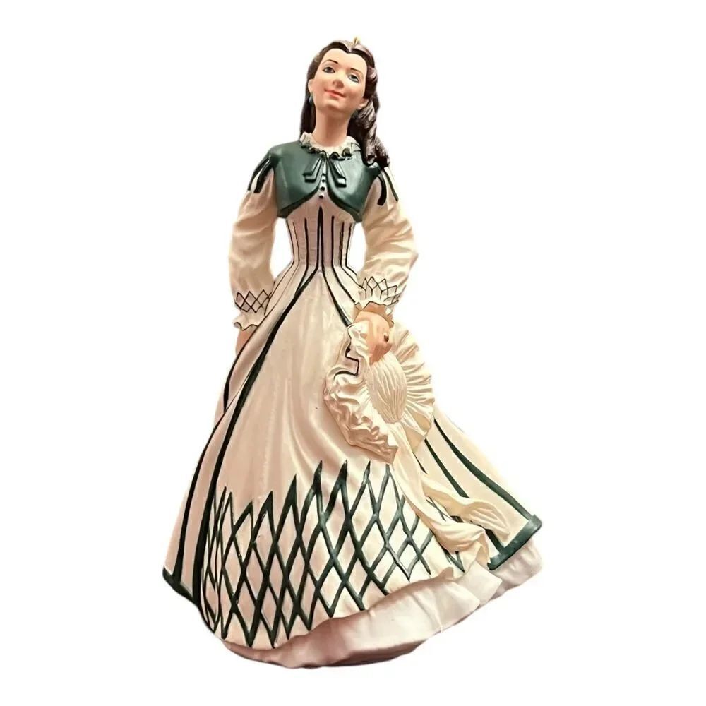 Hallmark Keepsake Ornament Scarlett O'Hara in Green Striped Dress #3 in Series